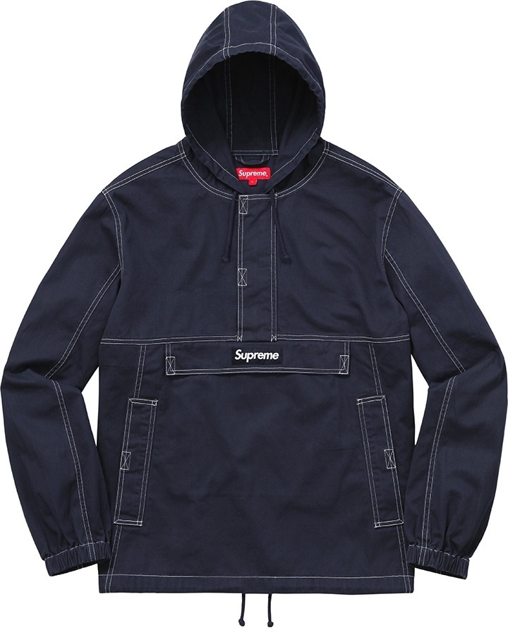Contrast Stitch Twill Pullover view 2